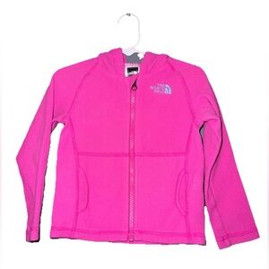 The North Face Toddler Girls Pink Fleece Zip Hoodie Jacket Size 3T